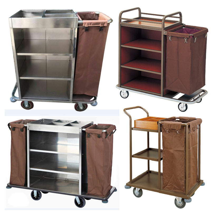 酒店布草车宾馆客房服务车不锈钢推车双边房口车清洁保洁车工作车,商业/办公家具,平板手推车/工具车/爬楼机,淘宝优惠券,粉丝福利购,淘宝优惠卷