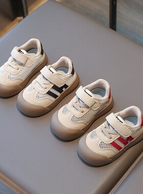 2025新款夏季男宝宝女学步鞋w0一1-3岁婴儿鞋幼儿软底透气镂空网