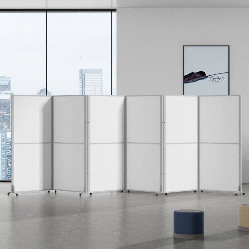 办公室隔断屏风简约车间r移动带滑轮室内活动折叠推拉门可移动严
