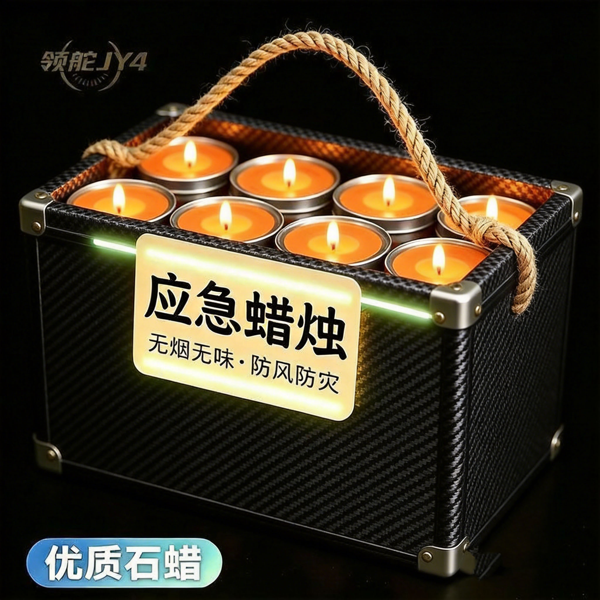 【特制应急蜡烛】密封防潮耐烧防风无烟防水家用停电户外战略应急