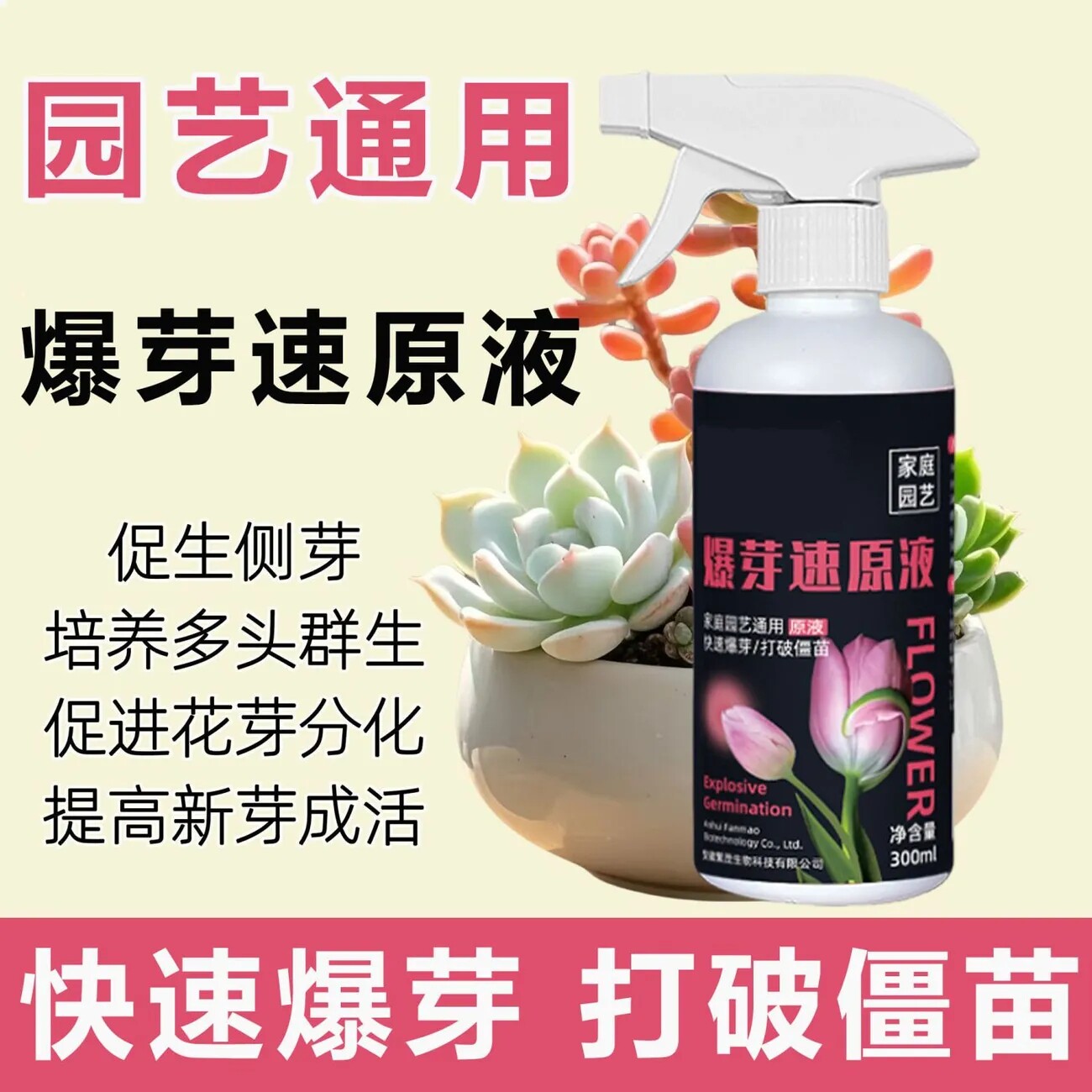 【快速爆芽】植物爆芽素原液强效促芽快速分化叶插花植物通用型