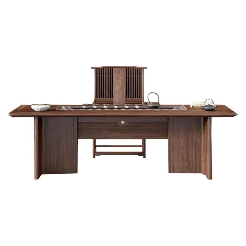 2025新款新中式实木茶桌椅组合功夫禅意家用客厅办公室会客泡茶台