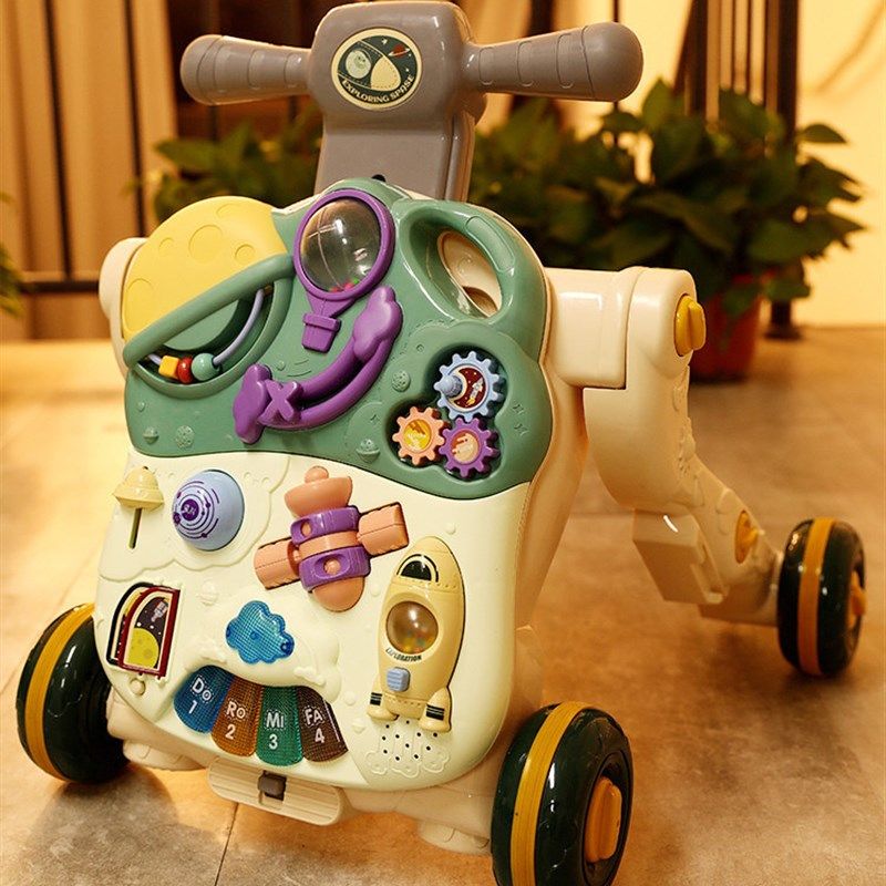 儿童学步车婴儿多功能手推车玩具 宝宝防o型腿防T侧翻音乐助步推