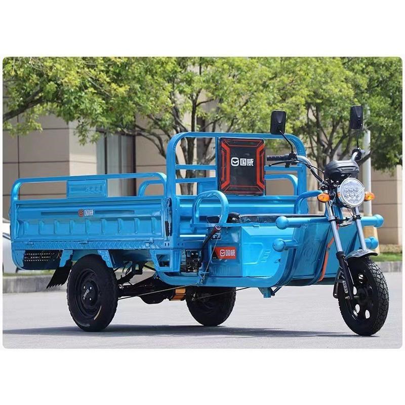 威电动三轮车拉货带棚摆摊货运载货翻斗三轮车农用快递新款