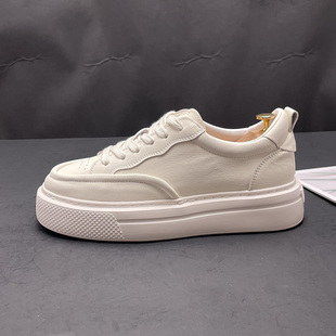 小白鞋男内增高冬季新款厚底时尚运动休闲鞋青年简约个性百搭板鞋