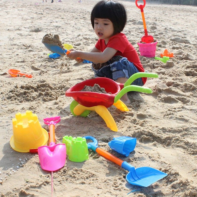 儿童沙滩玩具套装宝宝小孩玩沙工具塑料大号挖沙男孩小桶铲子女孩