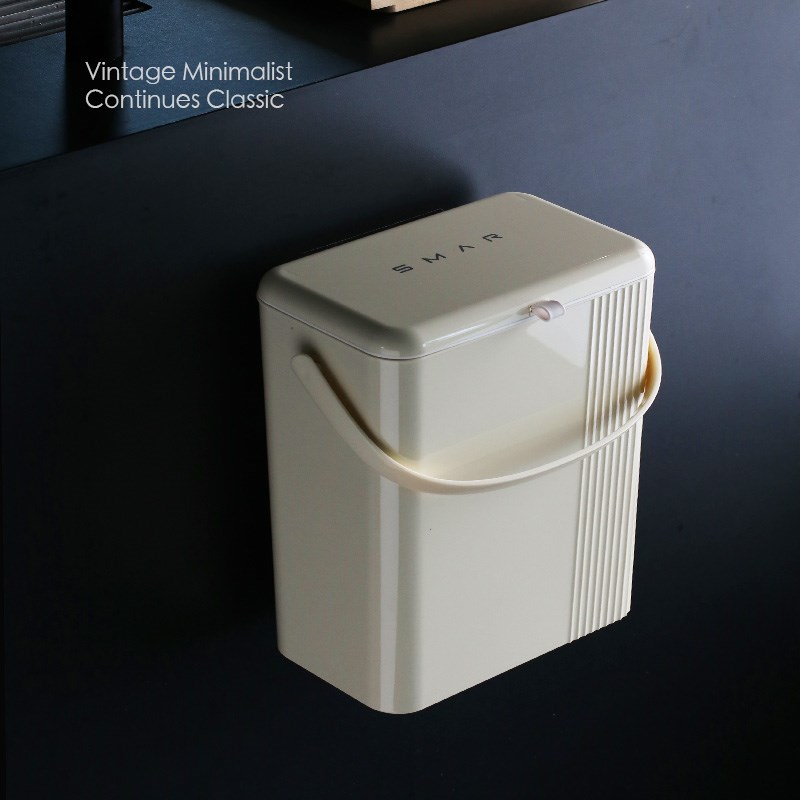 2024新款家用垃圾桶壁挂式厨余厕所卫生间厨房客厅大号大容量手提