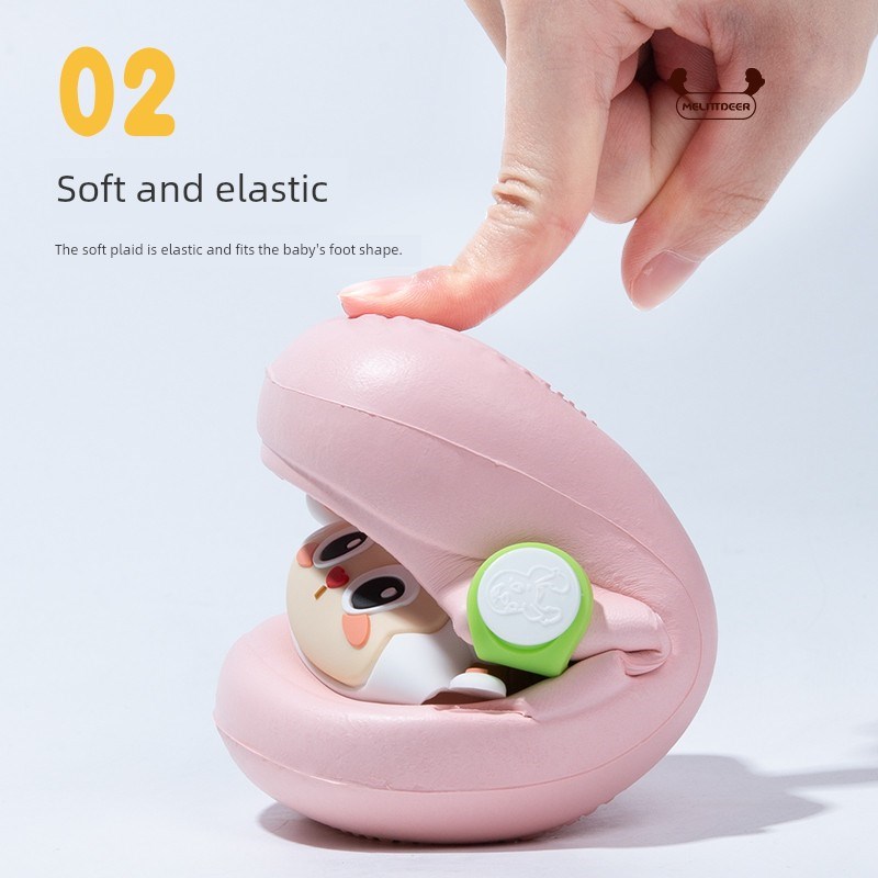 拖鞋为儿童和女孩ev1至3岁半2婴儿和年幼的儿童家庭软底儿童的轻