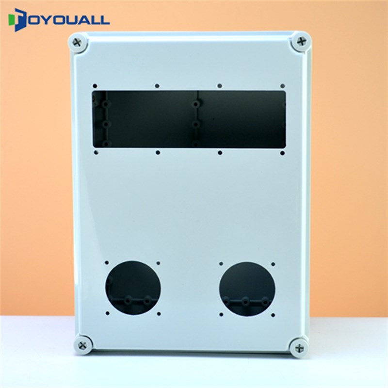 图优防水组合插座箱防雨配电箱5孔32A工业插座控制箱380*280*130