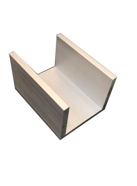 槽铝 铝合金槽铝60x40x4硬质铝合金槽铝型材U型槽铝 内径52mm铝槽