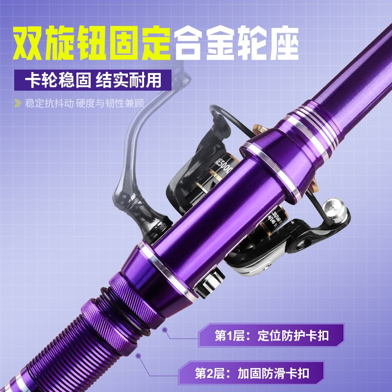 海杆抛竿套装海钓专用鱼竿超硬远投竿碳矶竿鲢鳙大物路亚海竿甩杆