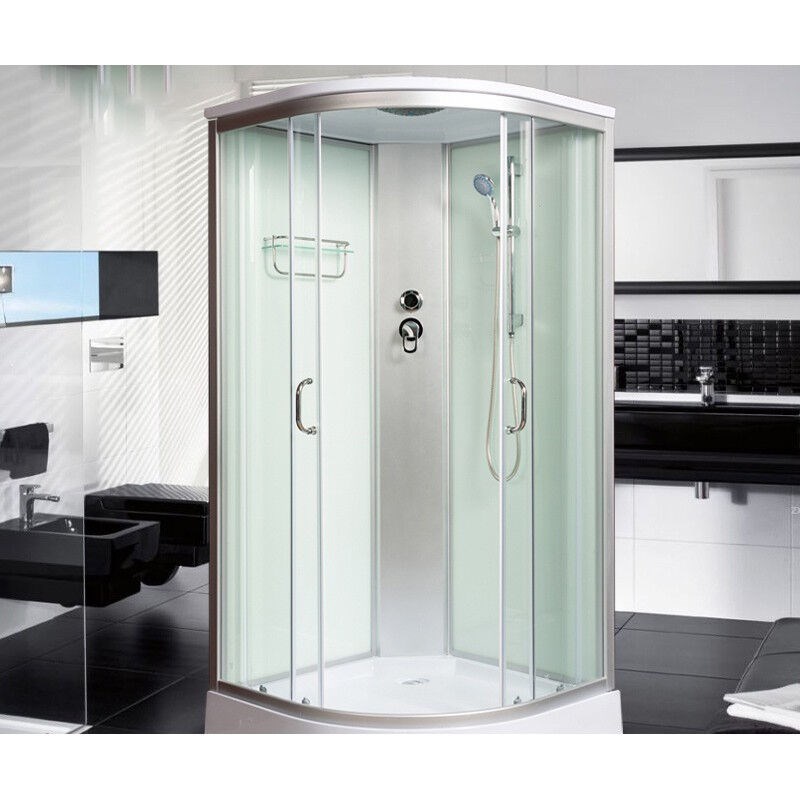 整体淋浴房弧扇形沐浴洗澡房一体式干湿分离浴室简易卫生间隔断简