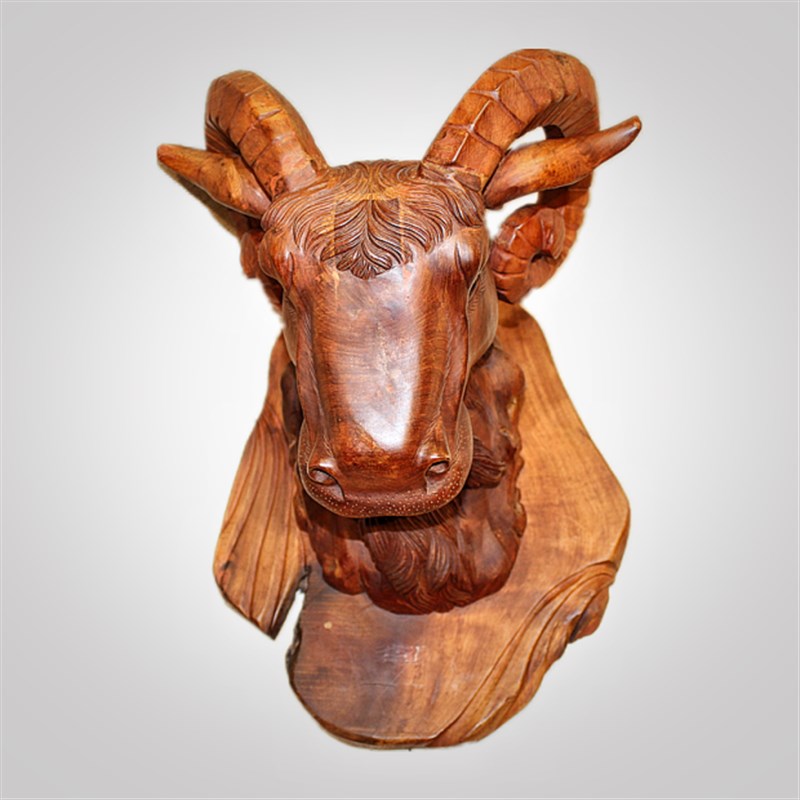 中式古典吉祥动物生肖羊根雕花梨木领头羊山羊木雕挂件红木工艺品
