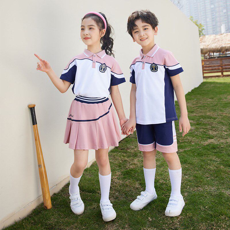 幼儿园园服夏装毕业照六一表演服小学生夏季班服校服套装老师服装