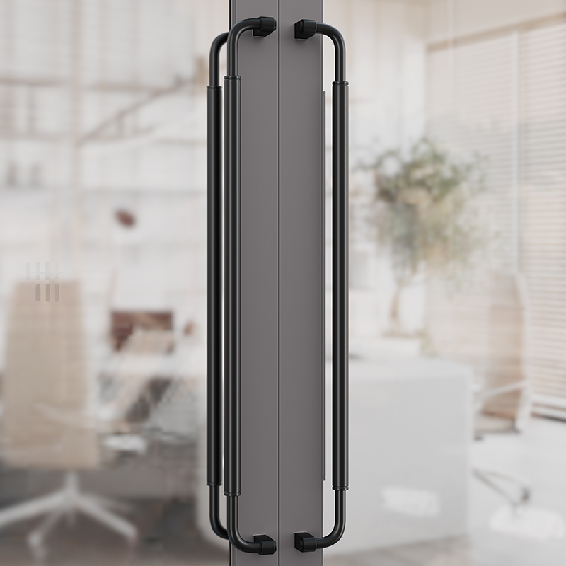 现代极简玻璃门拉手加厚不锈钢大门拉手包厢会议室实木门把手定制