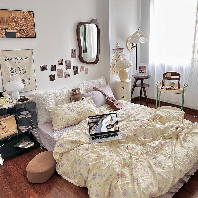 毛绒床头靠垫床上靠枕三角大靠背护腰垫背榻榻米双人可拆洗软包