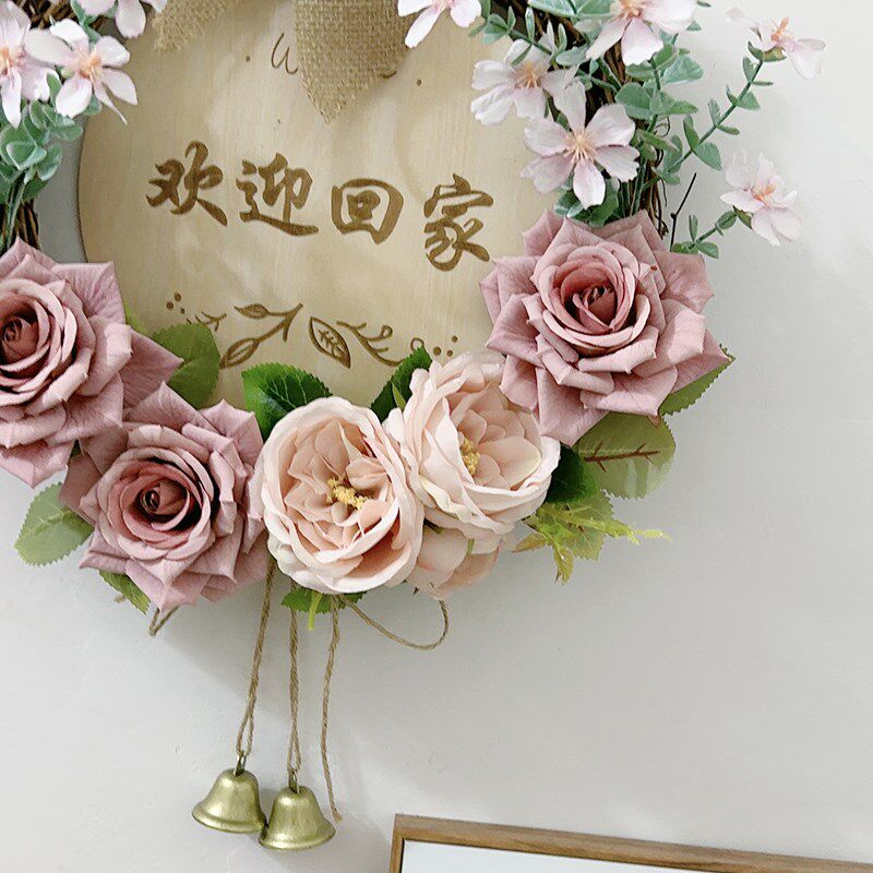 墙壁装饰品挂件墙面装饰花环入户门上挂饰客厅店铺门口吊饰布置