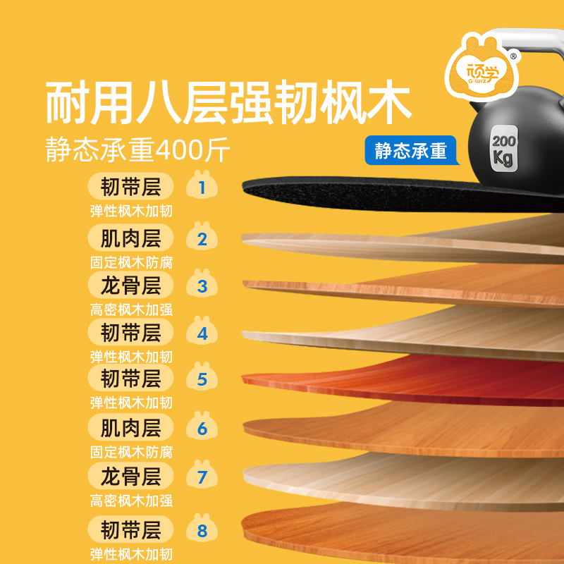 顽学陆地冲浪板初学者练习专业滑板儿童成人新手免蹬地刷街陆冲板