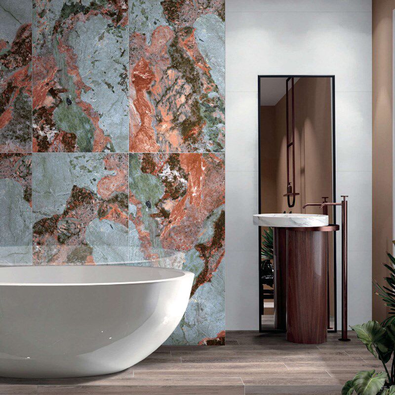 750X1500X10赫斯特绿岩板背景墙台面板大理石瓷砖大板玄关奢石