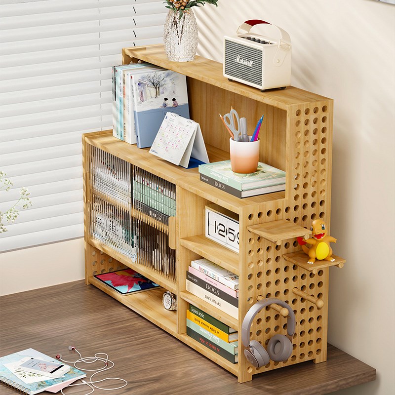 桌面置物架书桌儿童书柜收纳储物柜家用简易书架宿舍整理架办公室
