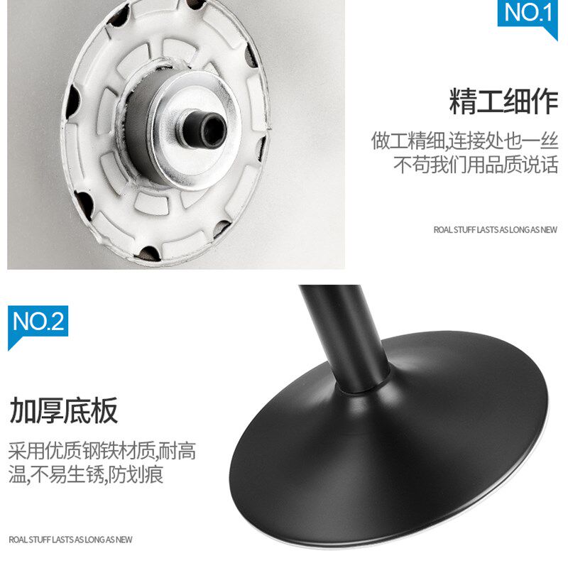 金属加厚吧台腿支撑柱黑色桌脚柜子家具支撑桌腿餐桌台面支脚支架