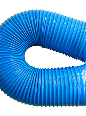 蓝色PVC工业吸尘管软管木工320/330/350/400打磨机床干磨伸缩风管