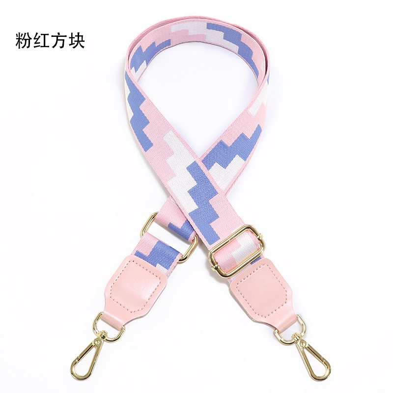包带宽肩带配件单肩带斜挎v带粉色带子女背包带加宽带调节替换包