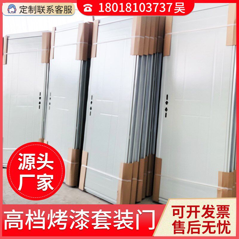 镀锌烤漆屋门集装箱房门活动板房专用门简易门P防火防盗隔音定制 - 实物图