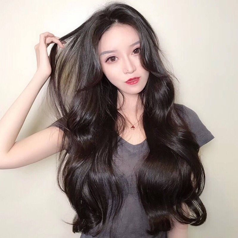 韩系假发女自然大波浪中分长卷发逼真自然时尚长发卷发整顶假发套,美发护发/假发,演出假发,淘宝优惠券,粉丝福利购,淘宝优惠卷