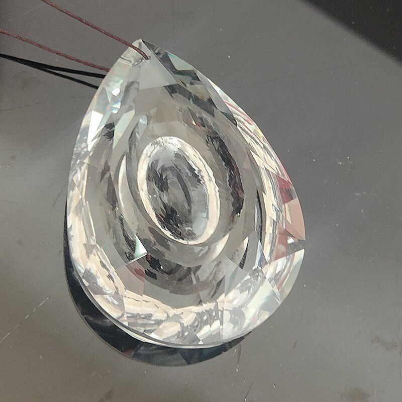 透明色63#龙眼水晶灯饰配件 diy圣诞婚庆路引珠帘门帘水晶帘吊坠