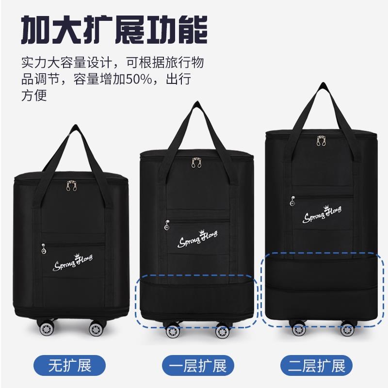 万向轮行李袋可背旅行包超大学生被子收纳折叠特大容量手提行李包