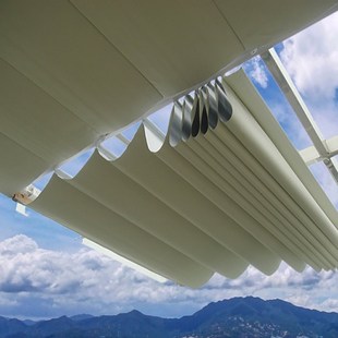 阳光房遮阳顶帘防晒天棚帘u蜂巢帘玻璃手动天窗隔热顶电动顶棚布