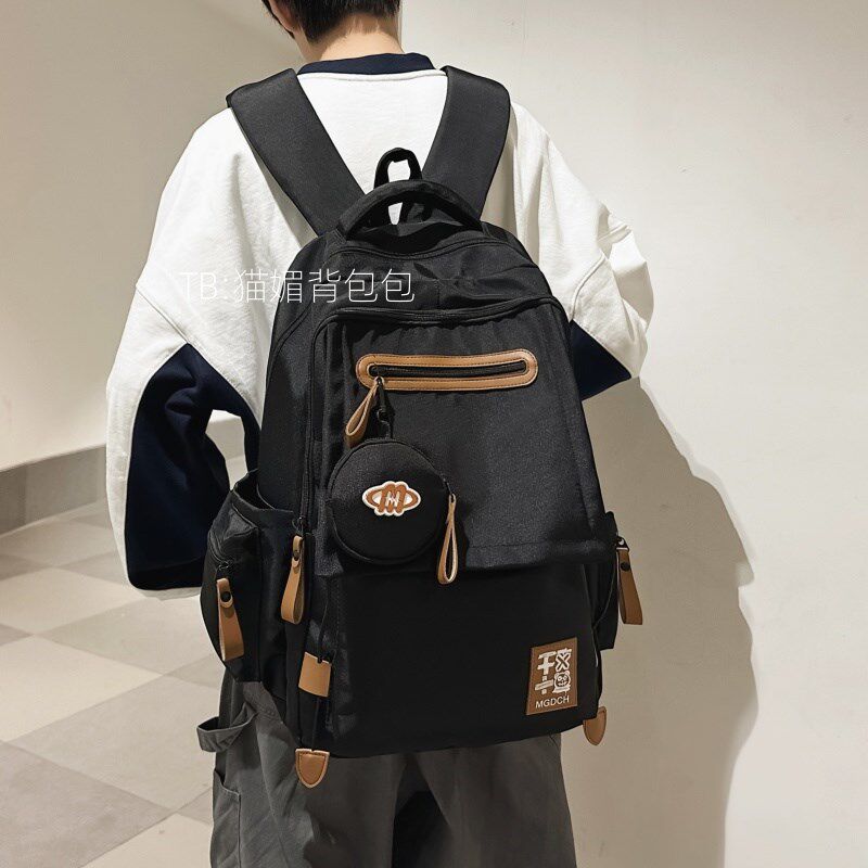 2025超火书包男生高中生旅行双肩包女时尚电脑背包大容量结实耐用