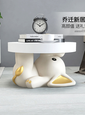 大象托盘落地摆件客厅沙发旁边茶几柜卧室床头柜搬家乔迁新居礼品