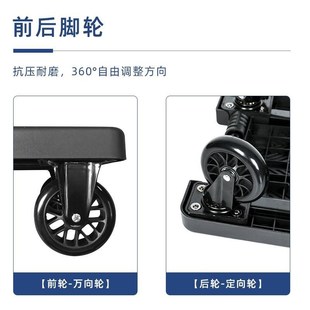 菜篮拉杆车家用手拉车可折叠 多功能车仔可分离使用可叠放手拉车式