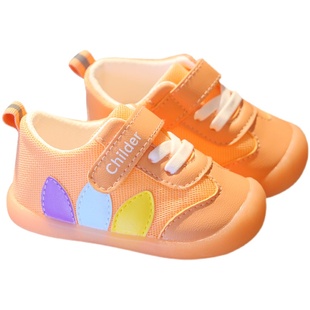 婴儿软底学步鞋0一1-2岁女宝宝网鞋透气网面男童春秋8-10个月鞋子