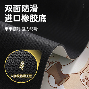 厨房地毯防水防油脚垫家用耐脏垫子可F擦免洗卡通厨房地垫套