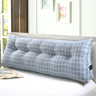 靠垫套子(不g含芯) 双人沙发床头大靠背长靠枕 三角大靠枕可拆洗