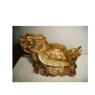 家居饰品铜八卦龙龟口舌是非招贵人招财镇宅摆中式办公室人际关系