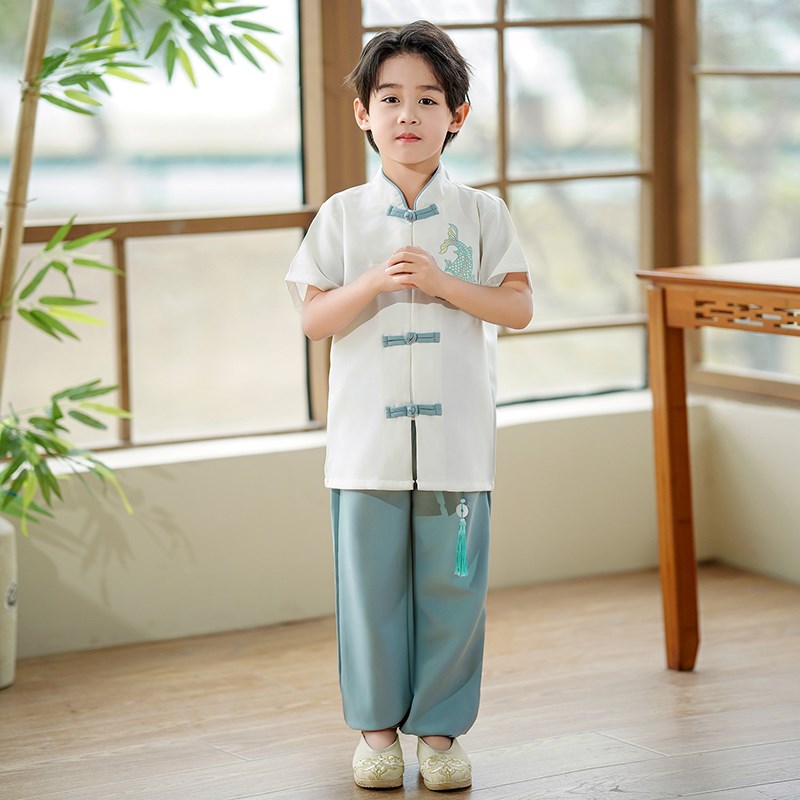 夏季民国合唱毕业典礼国学拍照服男女孩幼儿园表演服班服中国风