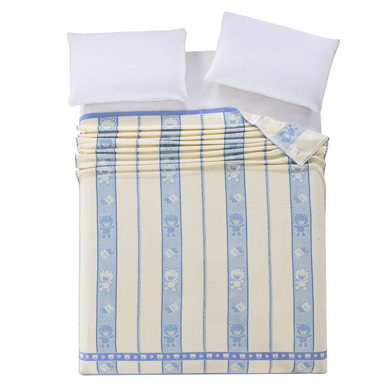 老式毛巾被单人双人加厚全棉休闲毯F子成人夏季盖毯毛圈夏凉被