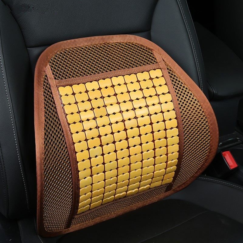 夏季汽车腰靠靠垫腰垫竹片车用腰靠透气护腰靠P枕腰枕驾驶员靠背