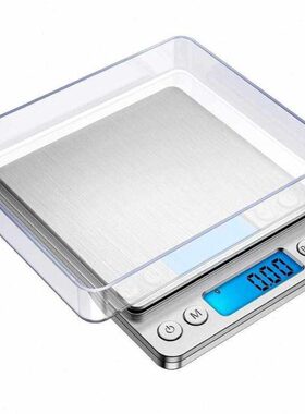 天晟i2000厨房秤烘焙称0.01g克称不锈钢电子称家用小型厨房电子秤