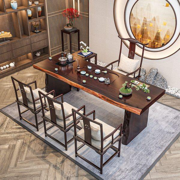 新中式全实木茶桌不规则家用客厅功夫泡茶桌椅组合公接待洽谈桌,商业/办公家具,茶台/茶桌,淘宝优惠券,粉丝福利购,淘宝优惠卷