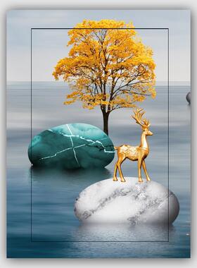 消防栓贴纸灭火栓贴纸遮挡装饰画自粘电表箱贴纸配电箱贴墙贴sf22