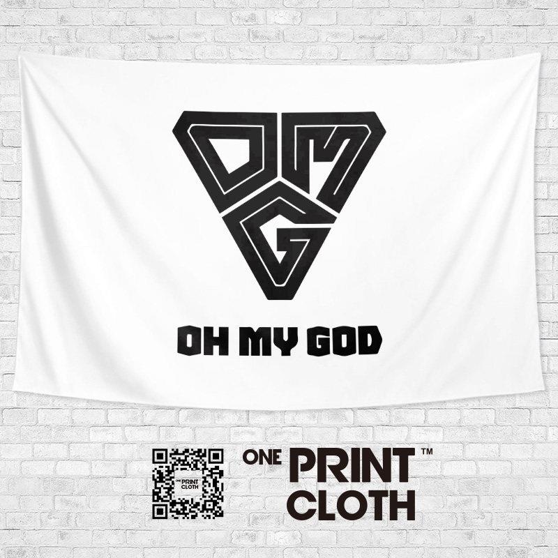OMG黑暗势力战队海报粉丝应援定制旗帜网咖咖墙布装饰背景布挂布