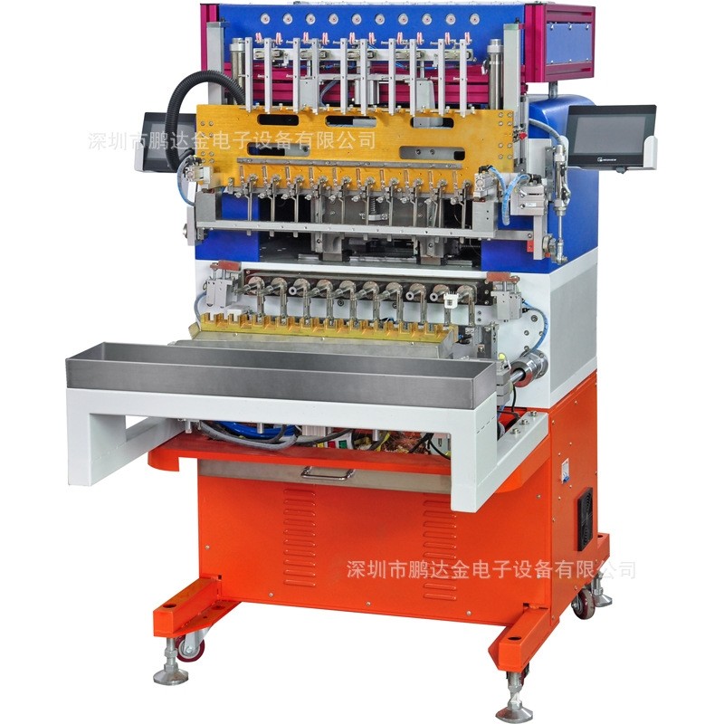 供应 PD-106D 10轴全自动绞线绕线包胶一体机 镇流器粗线绕线机