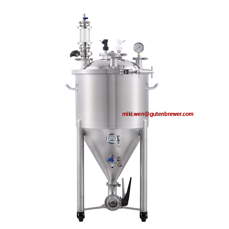 GUTEN BREW 不锈钢保压发酵罐 30L 55L 70L 100L 保温保压发酵