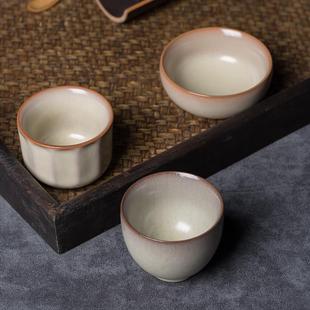 龙泉青瓷纯手工主人杯品茗杯家用鸡心杯收藏传世功夫茶具单杯茶杯