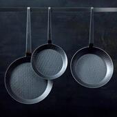 2.5mm厚度 出口德国碳钢煎锅家用煎牛排煎蛋煎饼 户外露营 燃气用